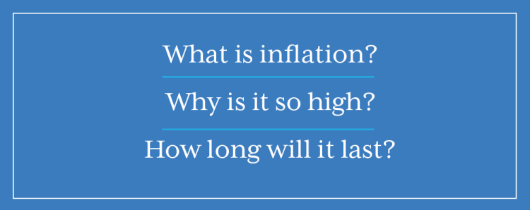 Questions about inflation in a blue box 