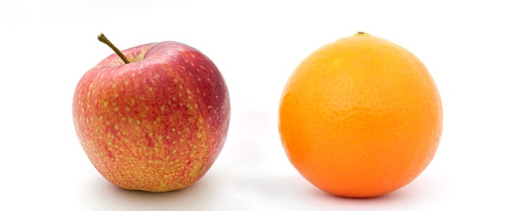 Apple and Orange Symbolize Partnership